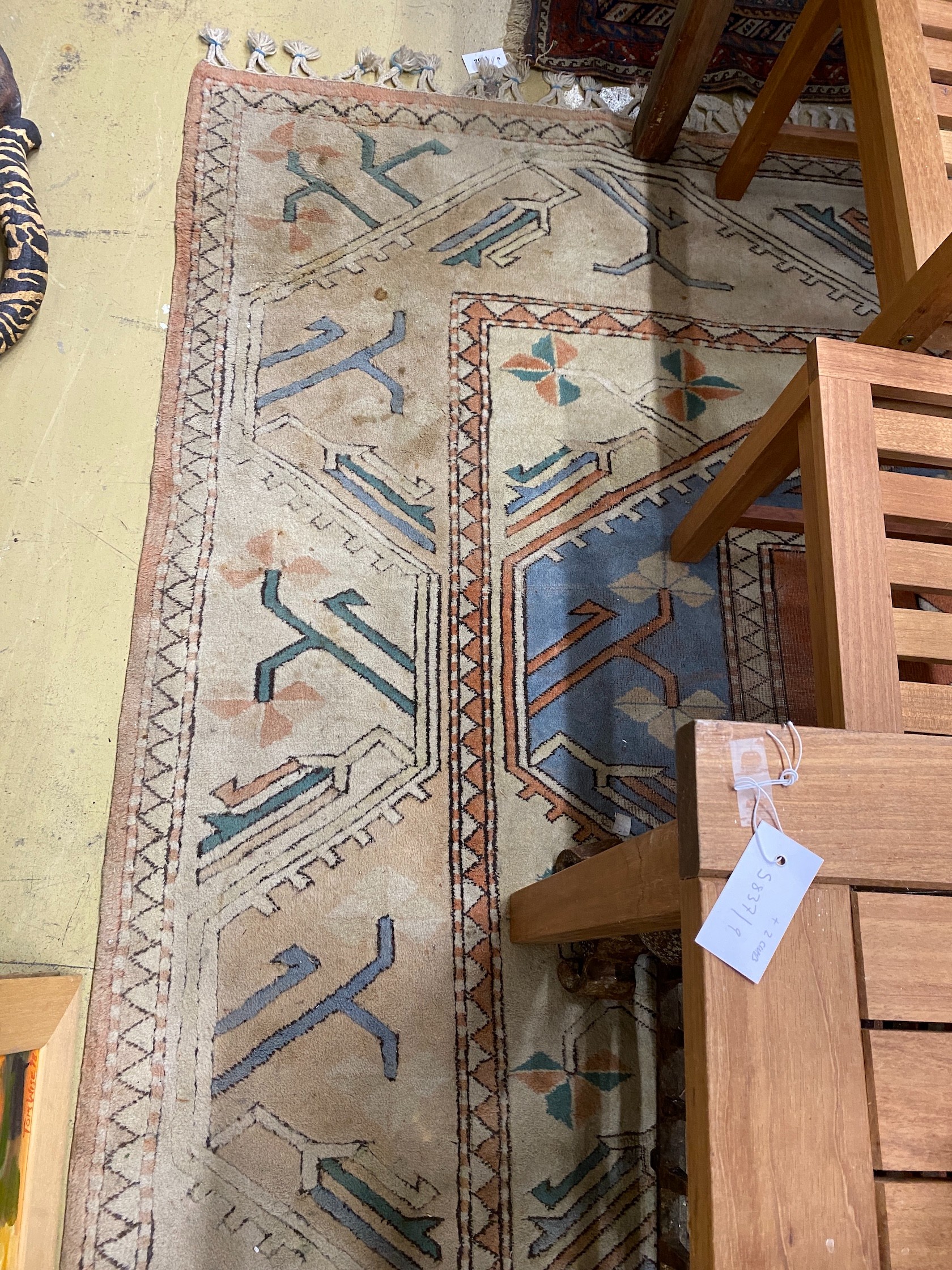 A Caucasian design carpet, 360 x 260cm